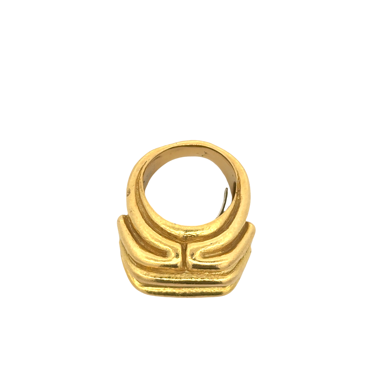 18k Yellow Gold David Webb Geometric Ring