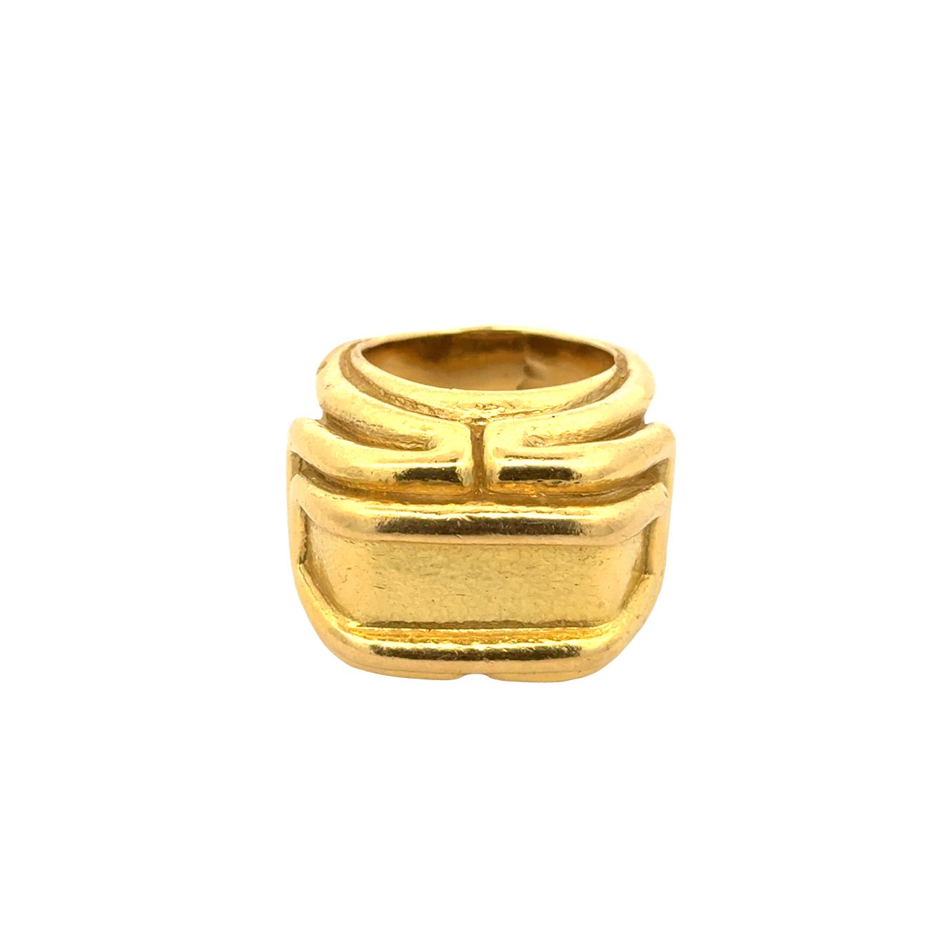 18k Yellow Gold David Webb Geometric Ring