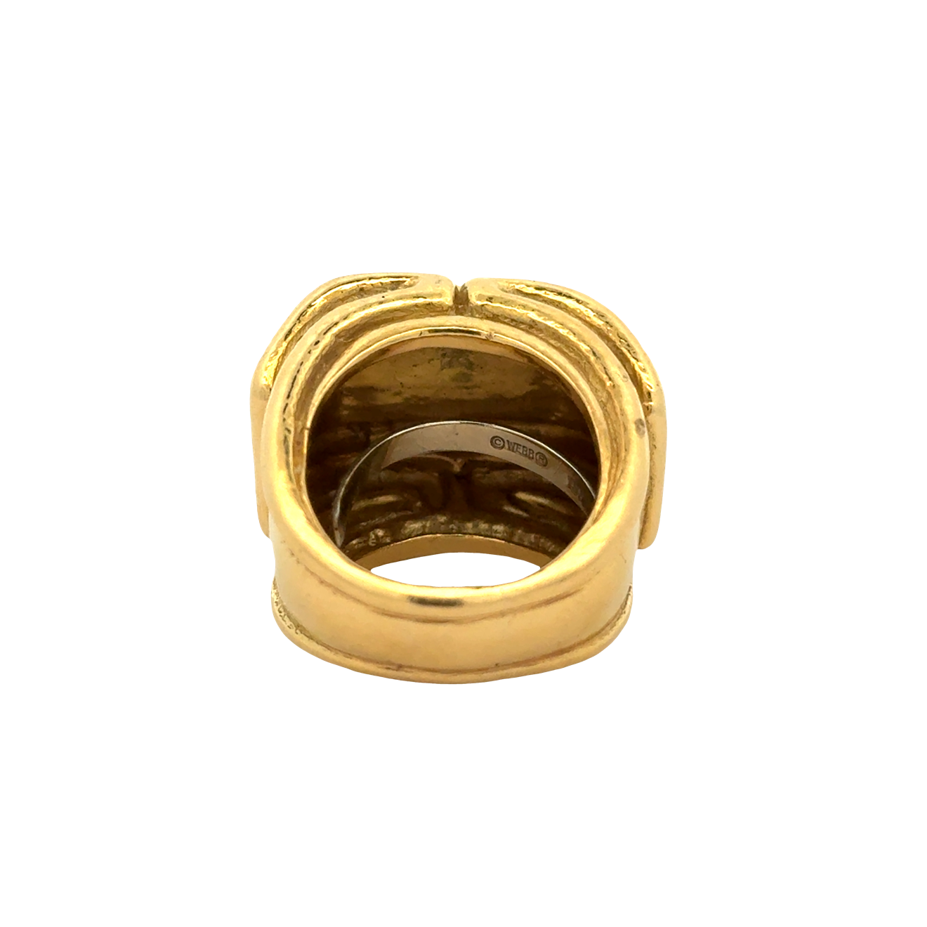 18k Yellow Gold David Webb Geometric Ring