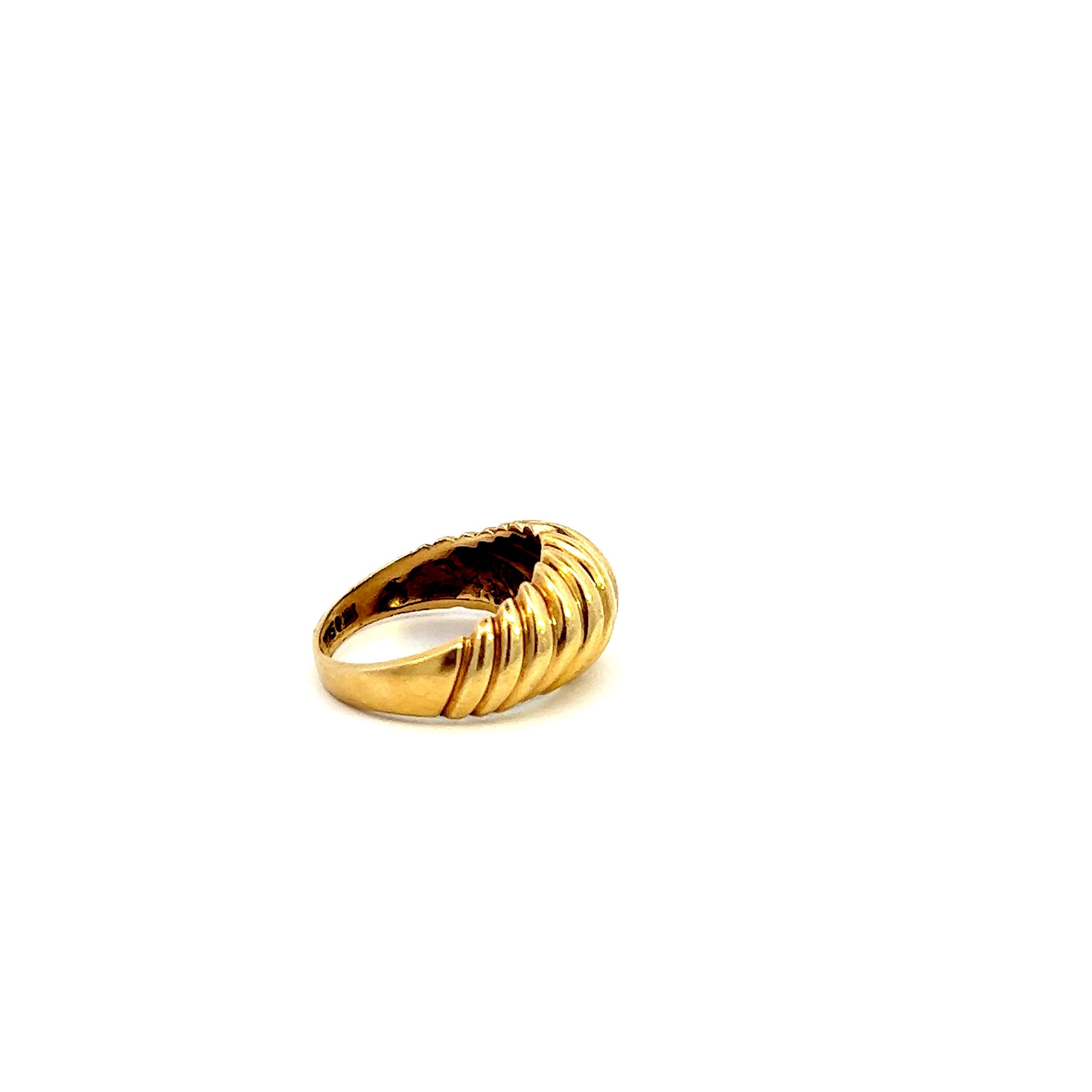 Vintage Shrimp Ring 14k Gold RIng