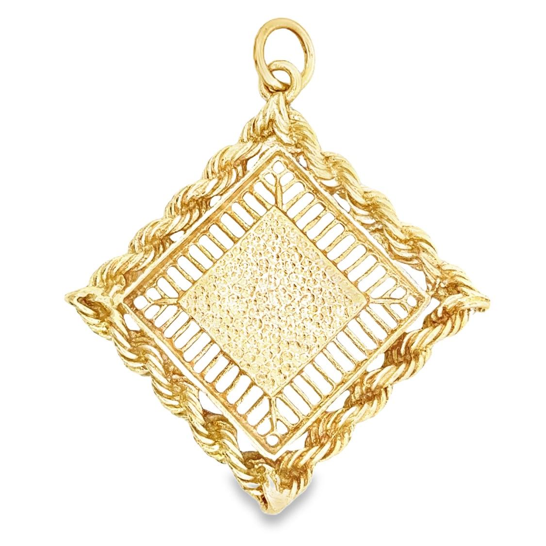 Vintage 14k Gold Diamond Locket