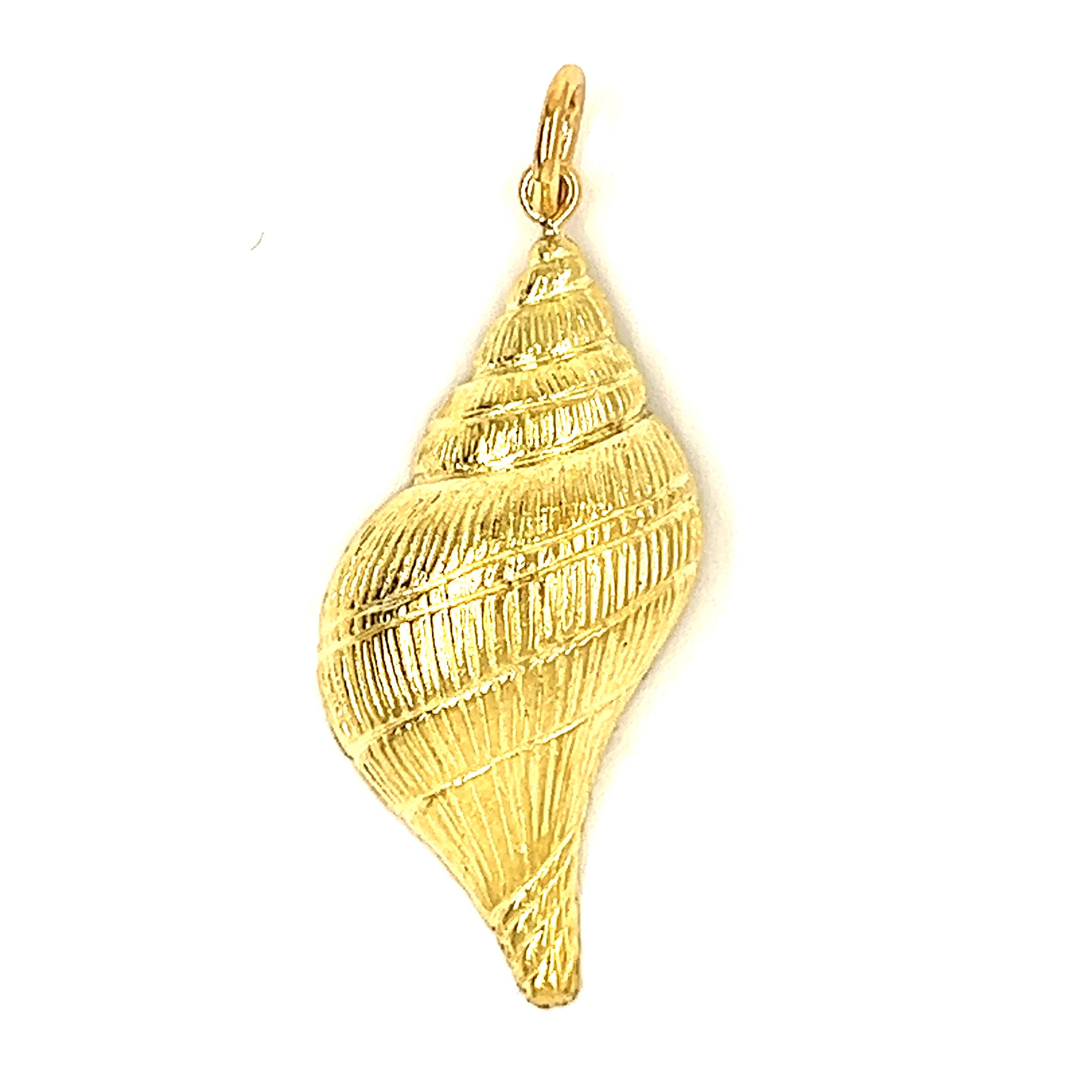 Vintage Shell 14k Gold Charm