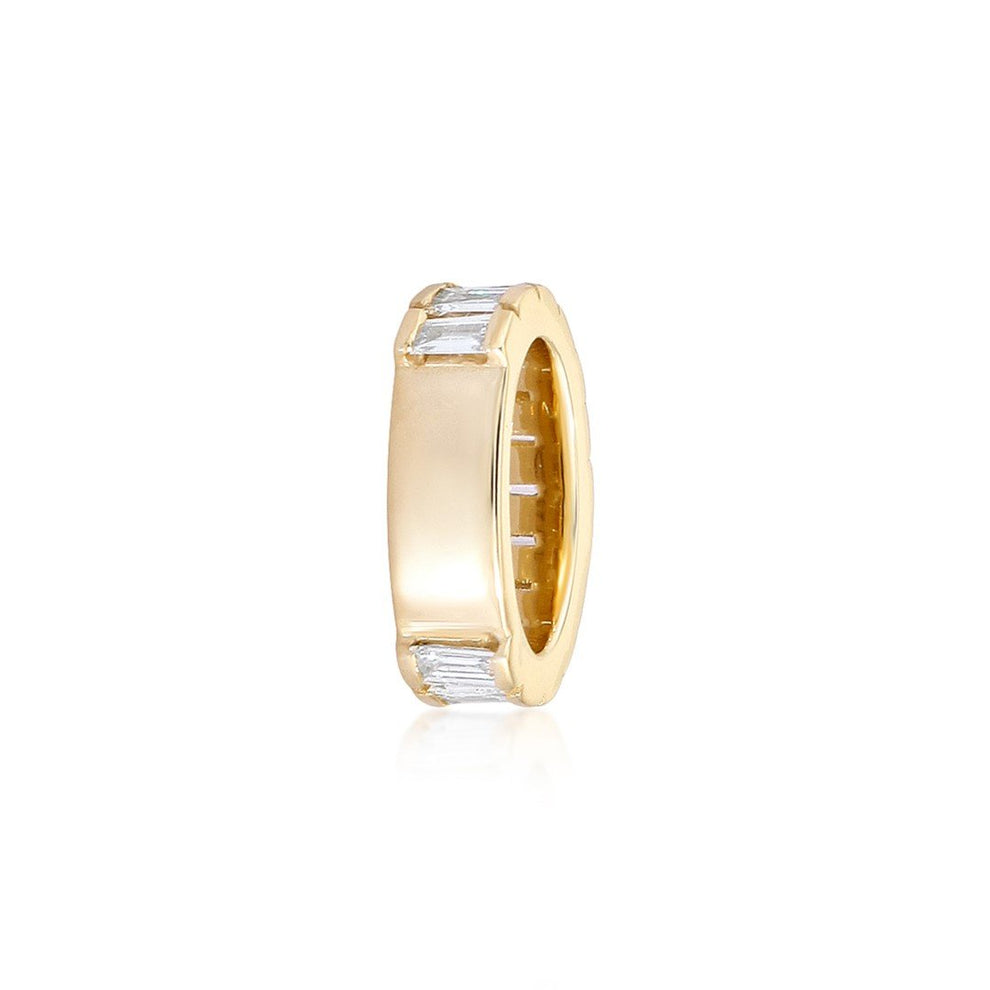 Diamond Baguette Rondel 14k