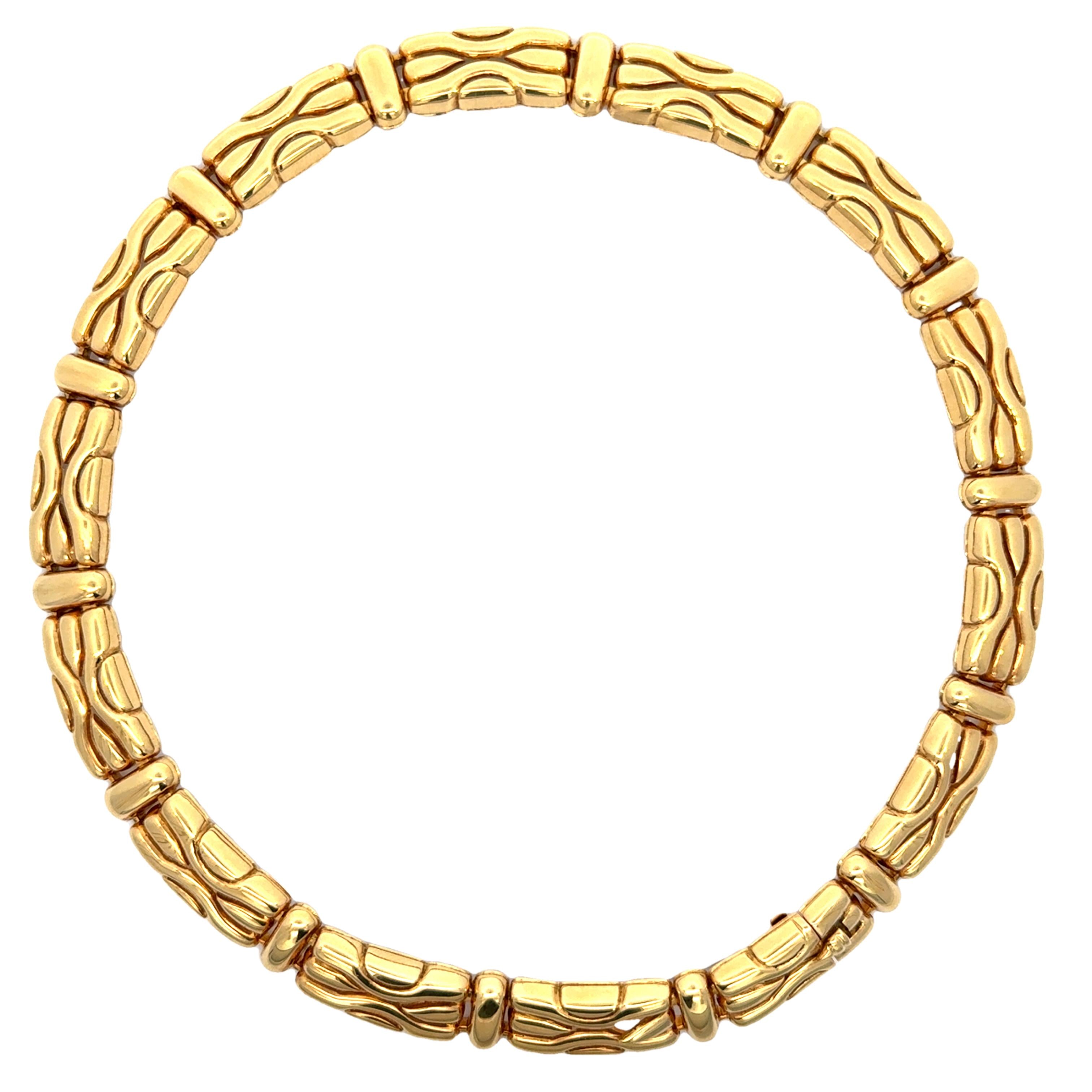 18k Yellow Gold Vintage Boucheron Choker Necklace