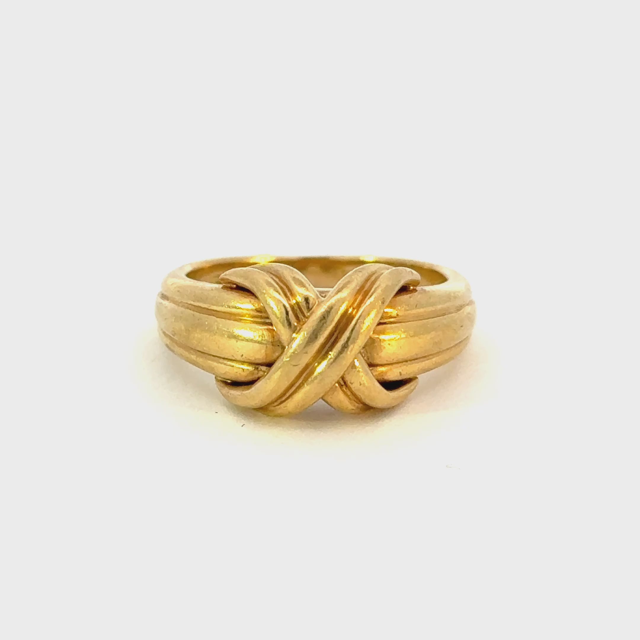 18K Yellow Gold Signed Tiffany & Co. Vintage Ring