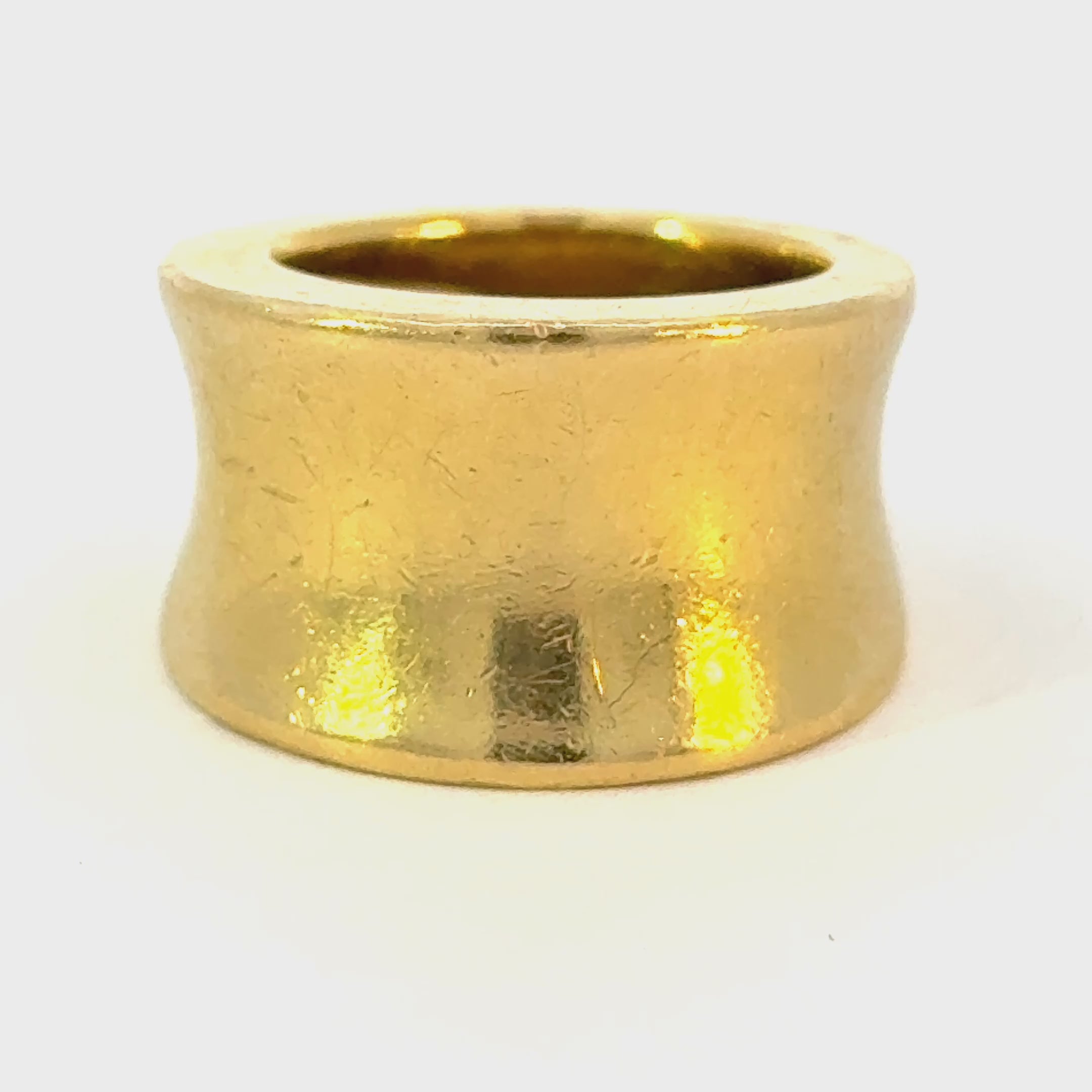 18K Yellow Gold Chunky Vintage Ring