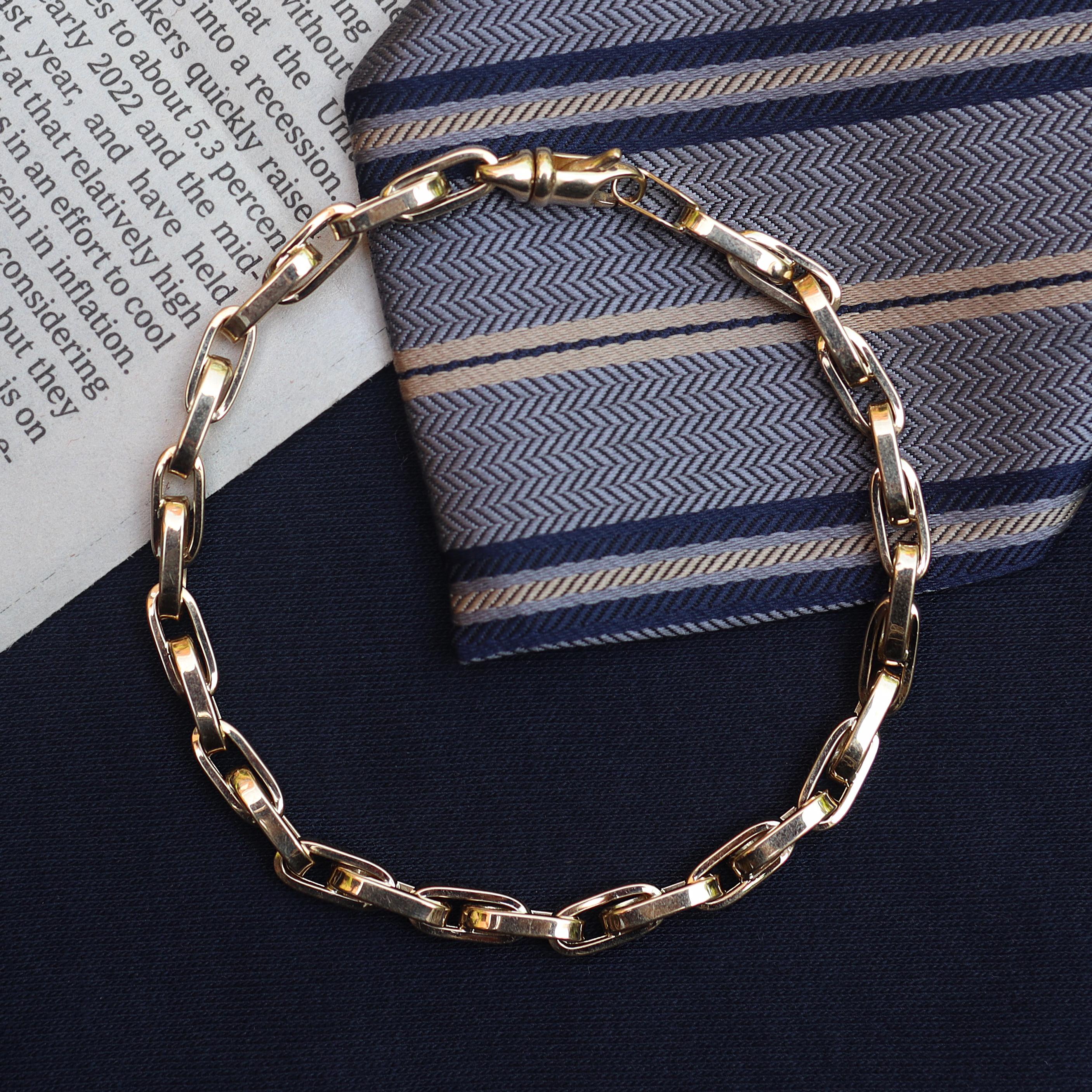 Vintage "Mens" 14k Gold Chain Bracelet