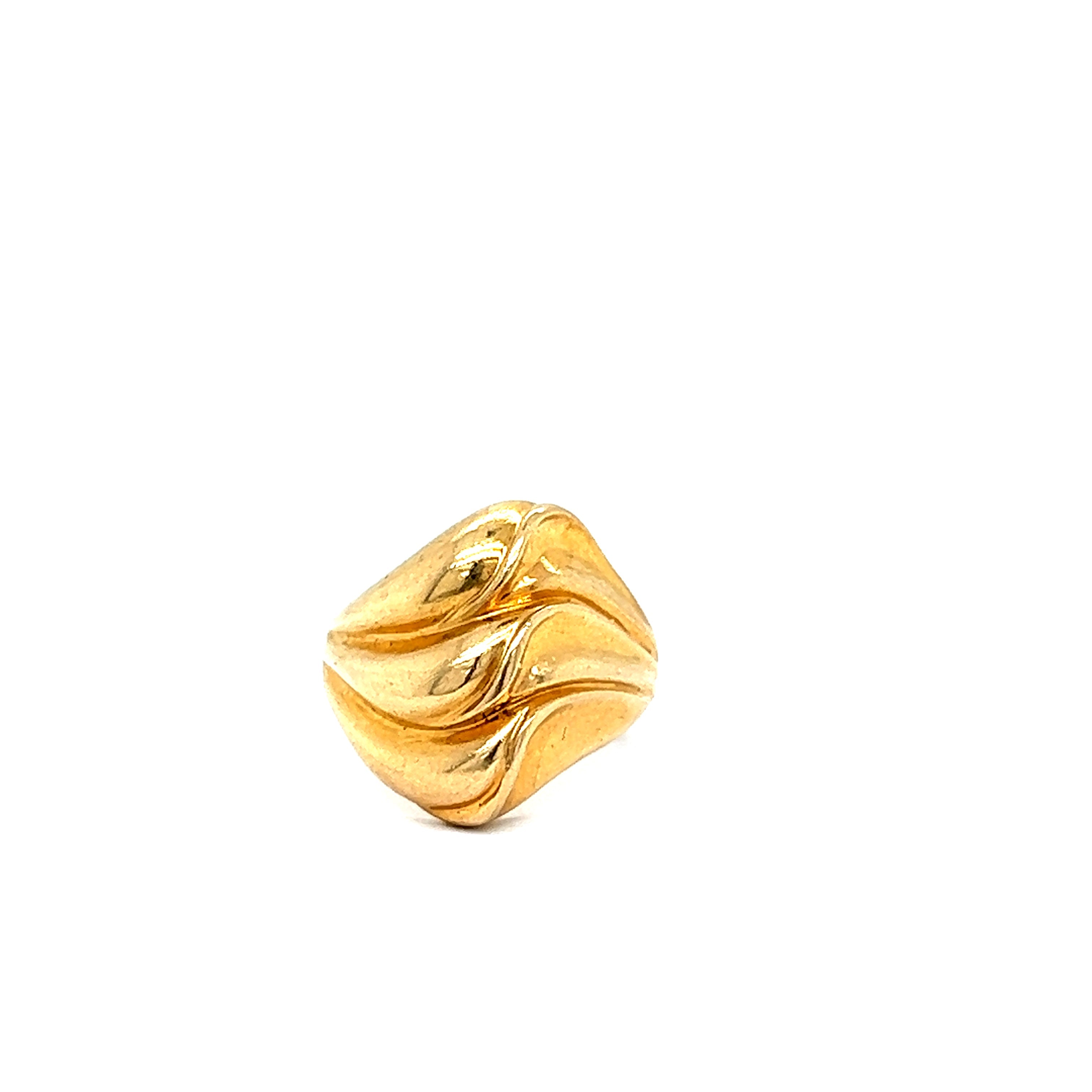 Vintage Swirl 14k Gold Ring