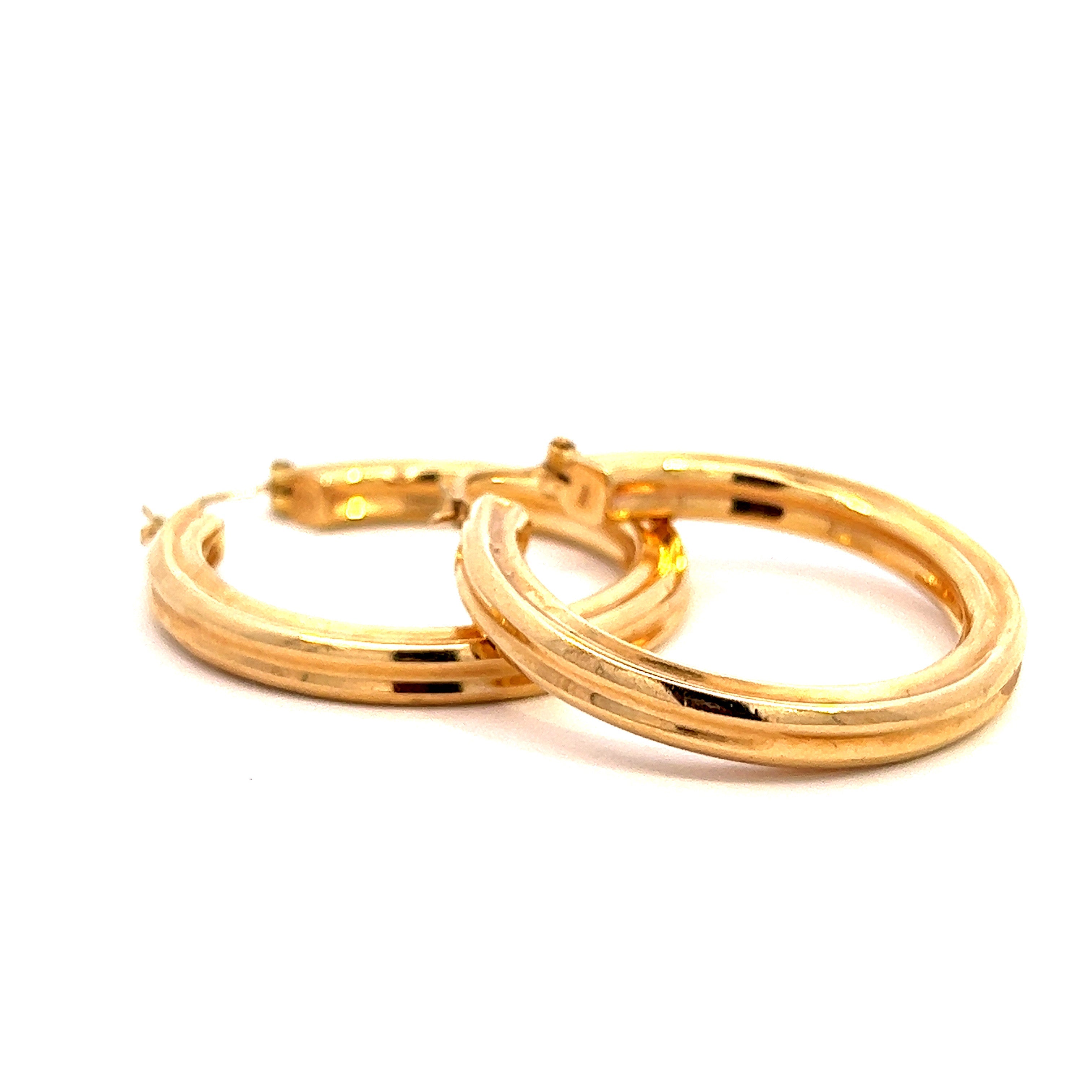 Vintage Hoops 14k Gold Earrings