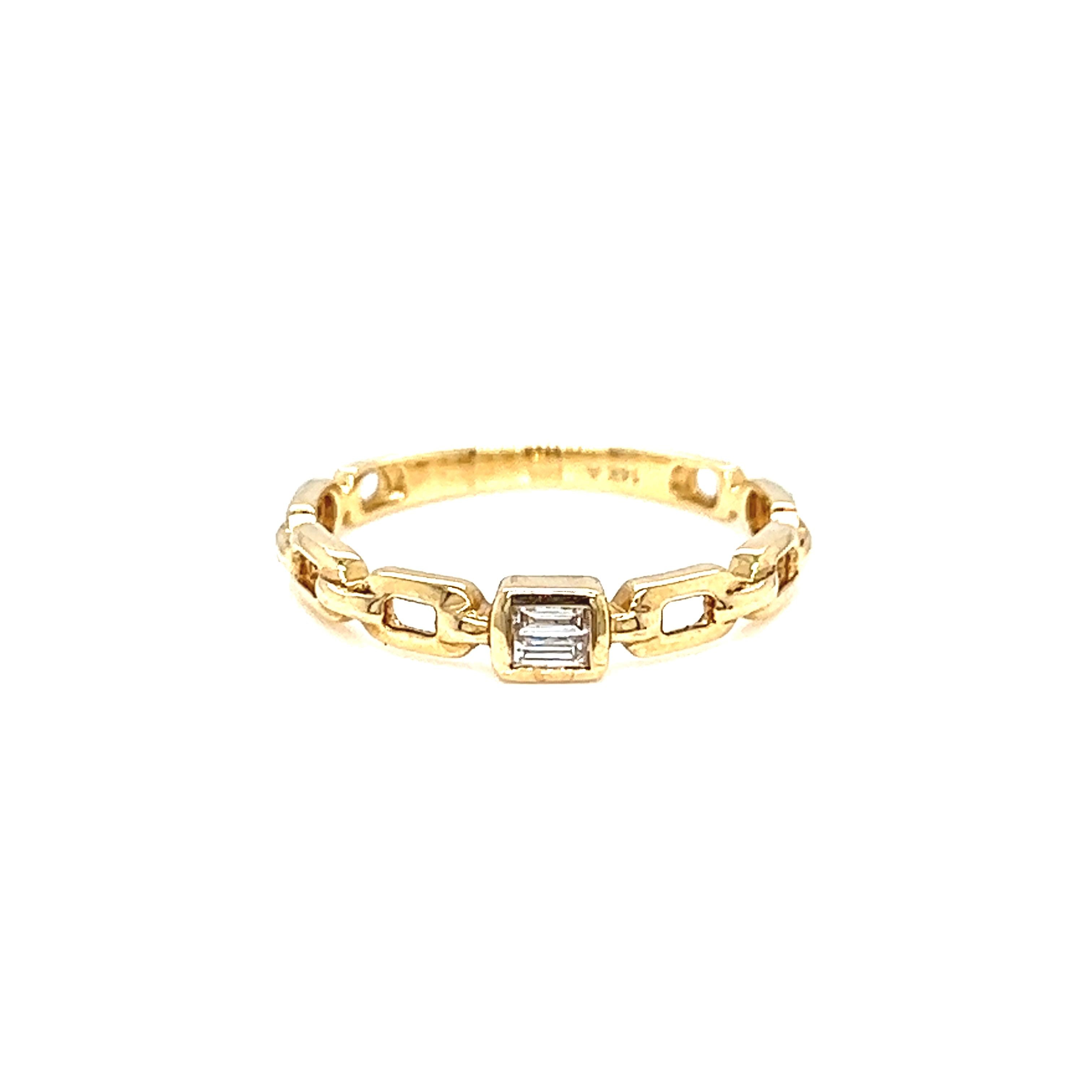 Stacking Diamond 14k Gold Ring