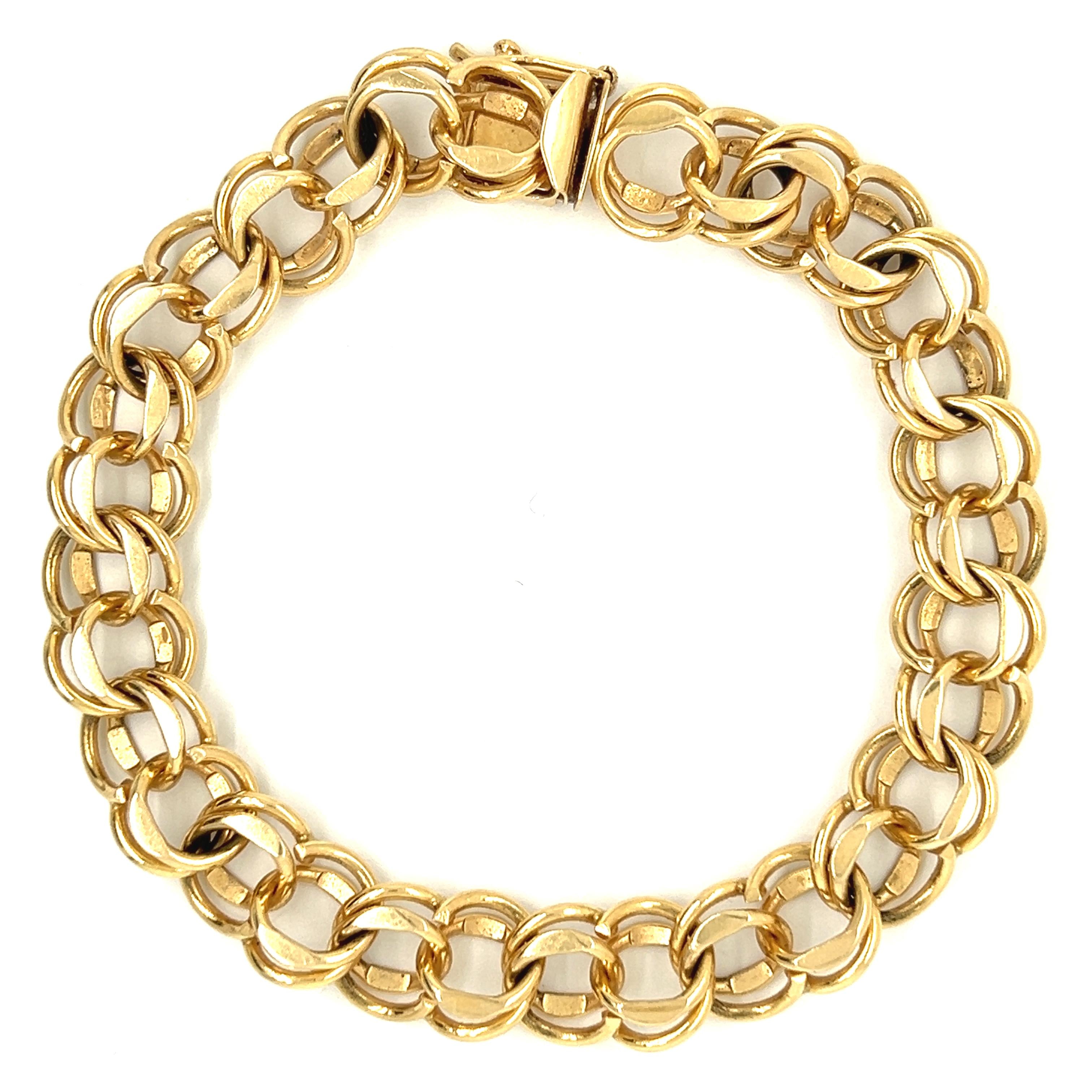 Vintage 14k Gold Charm Bracelet