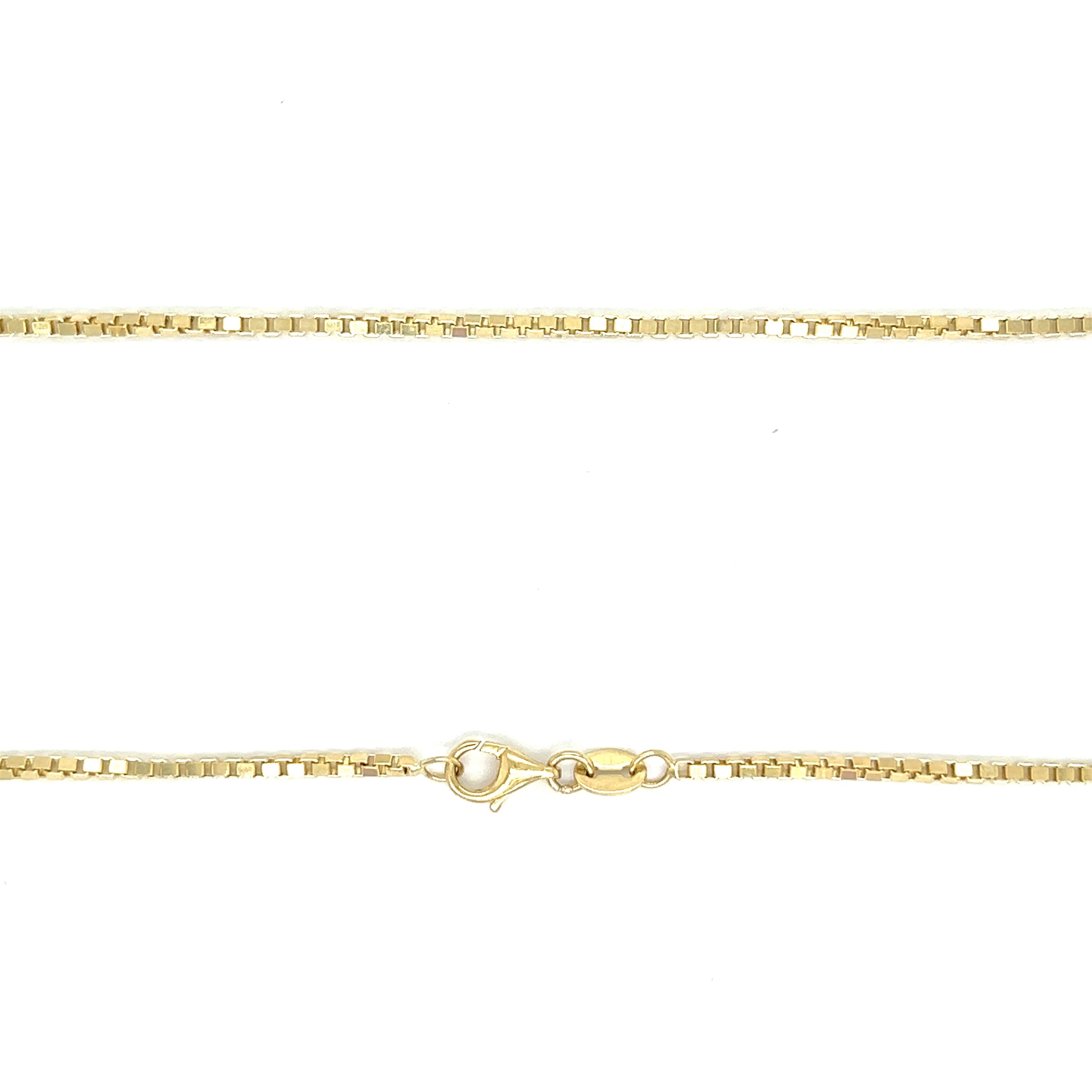 Vintage Thin 20" 14k Gold Box Chain