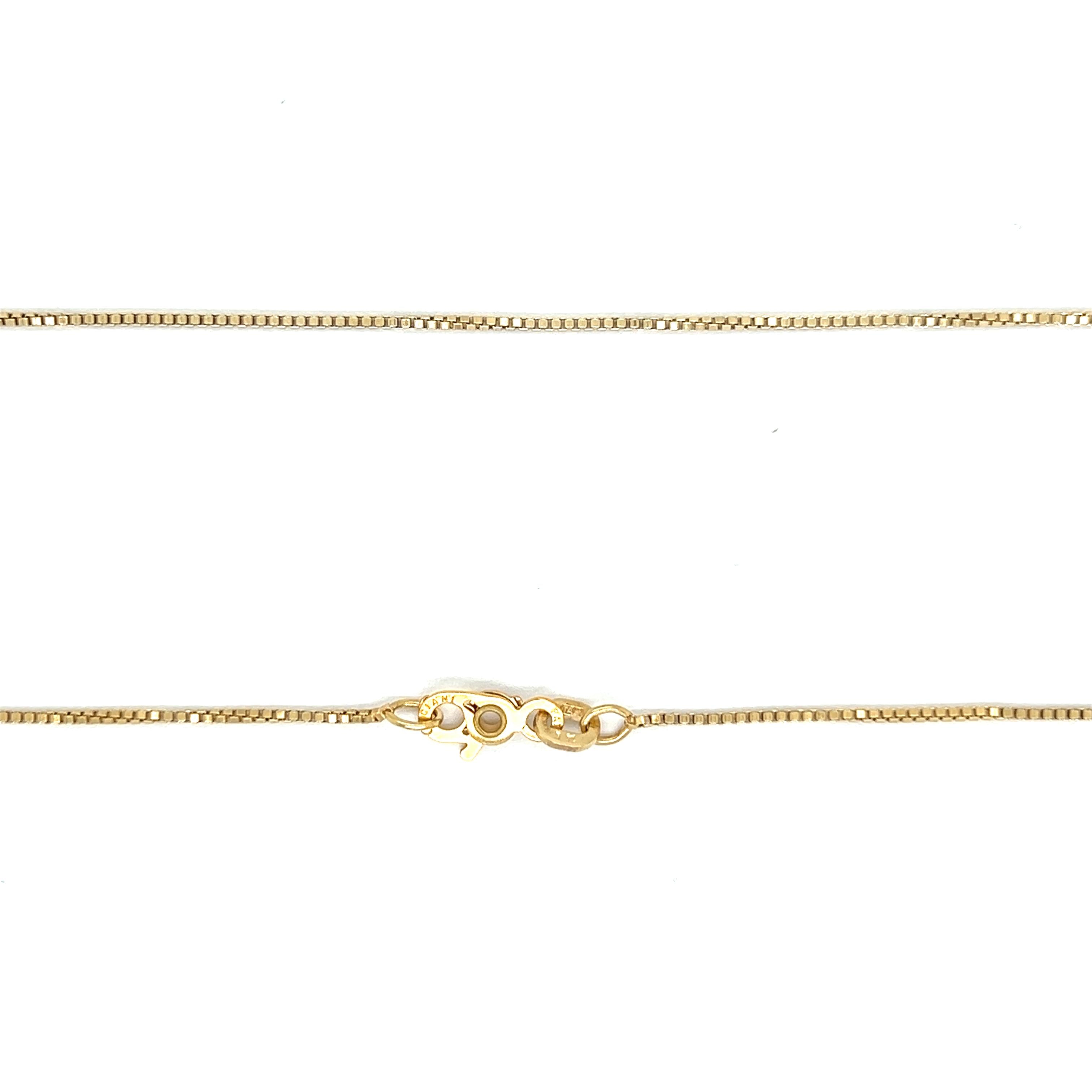 Vintage Thin 16" 14k Gold Box Chain