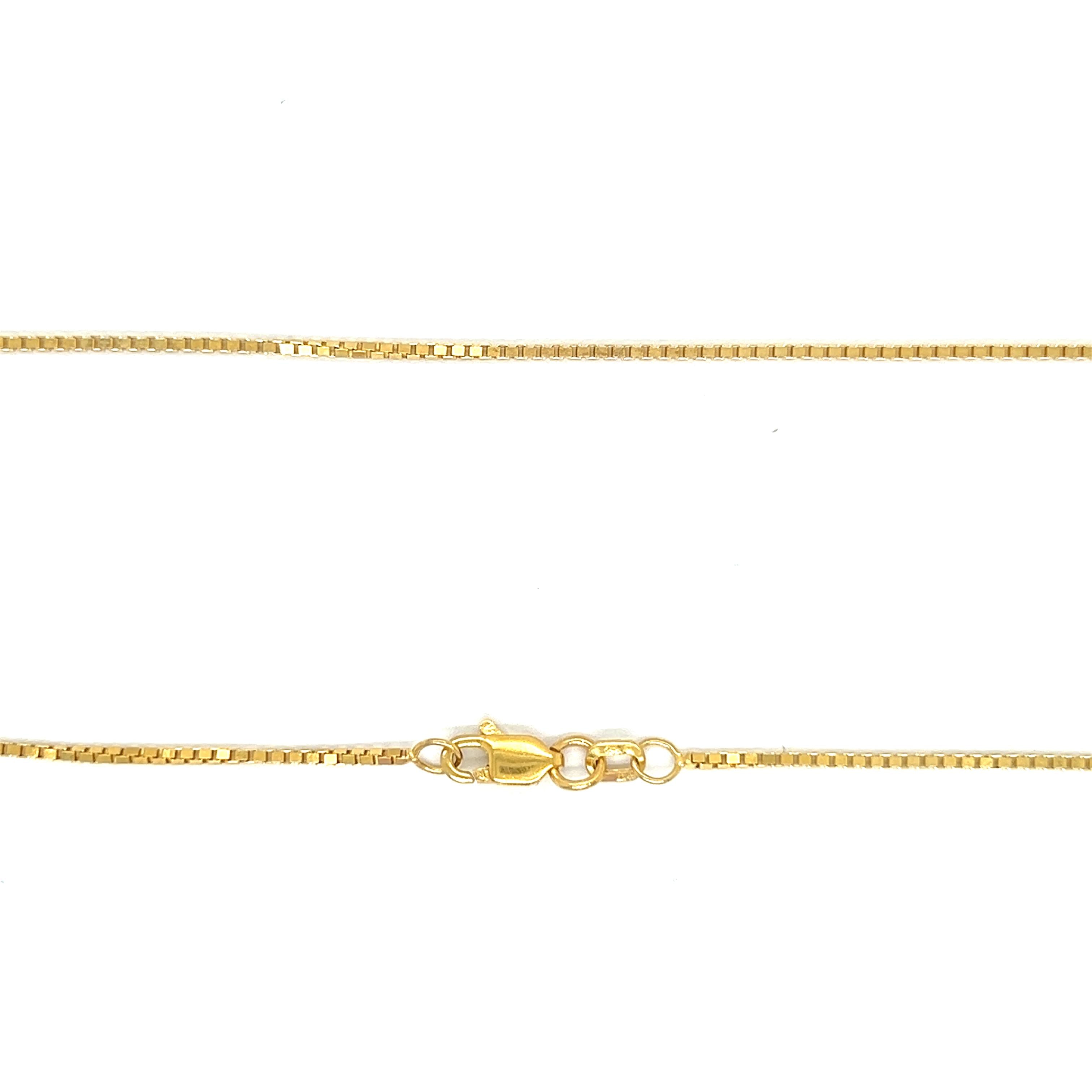 Vintage Thin 20" 14k Gold Box Chain