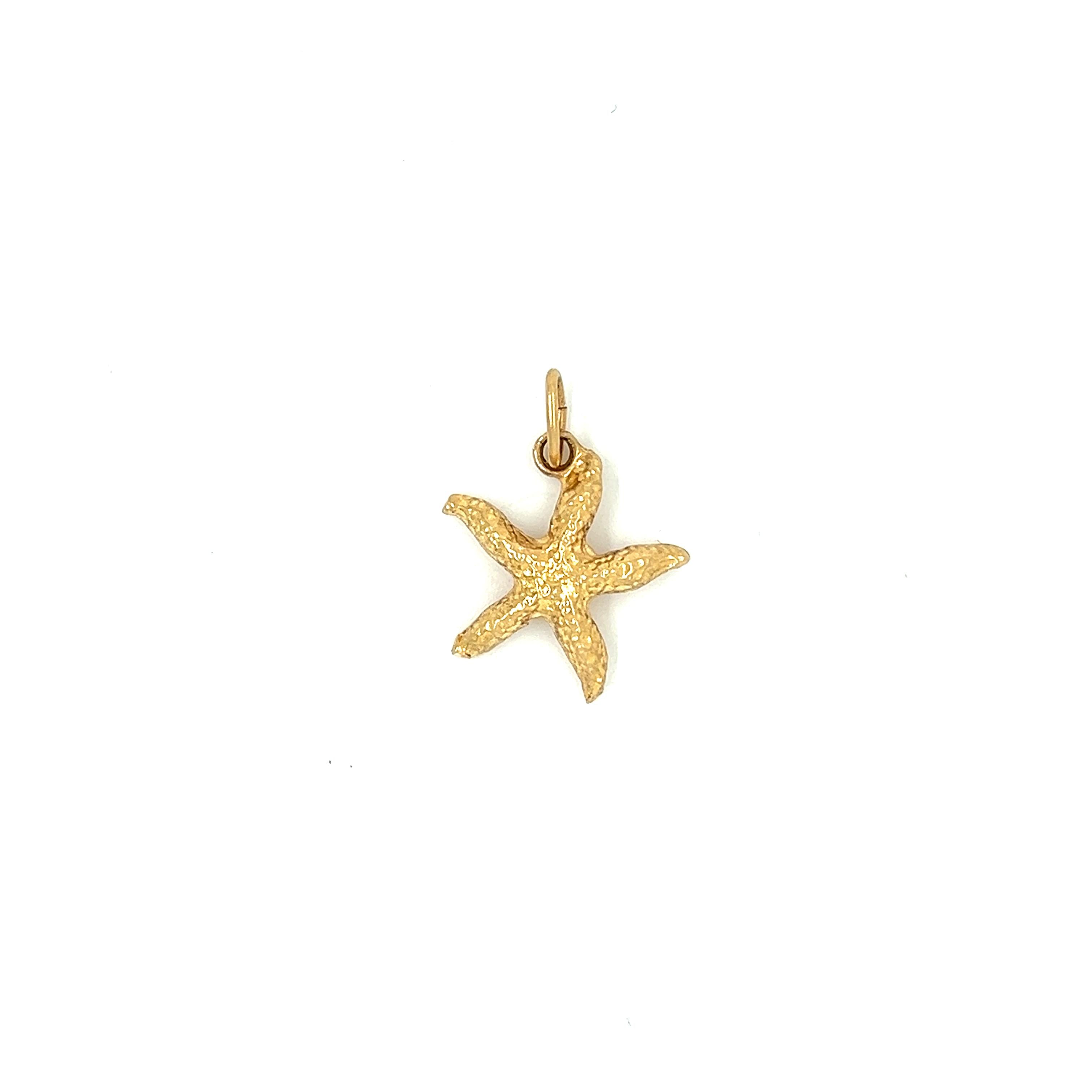 Vintage Starfish 14k Gold Charm