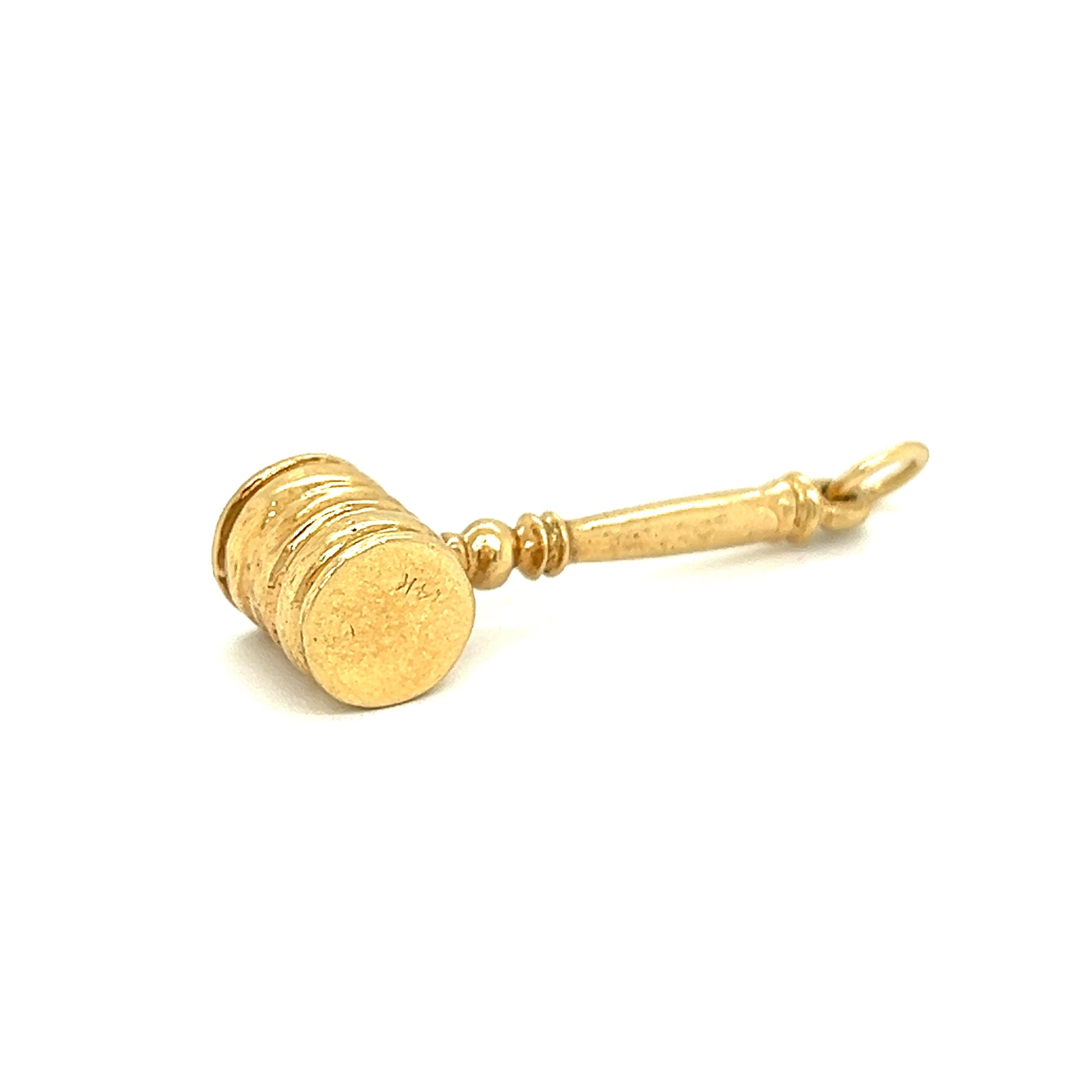 Vintage Gavel 14k Gold Charm MCJ2 Vintage