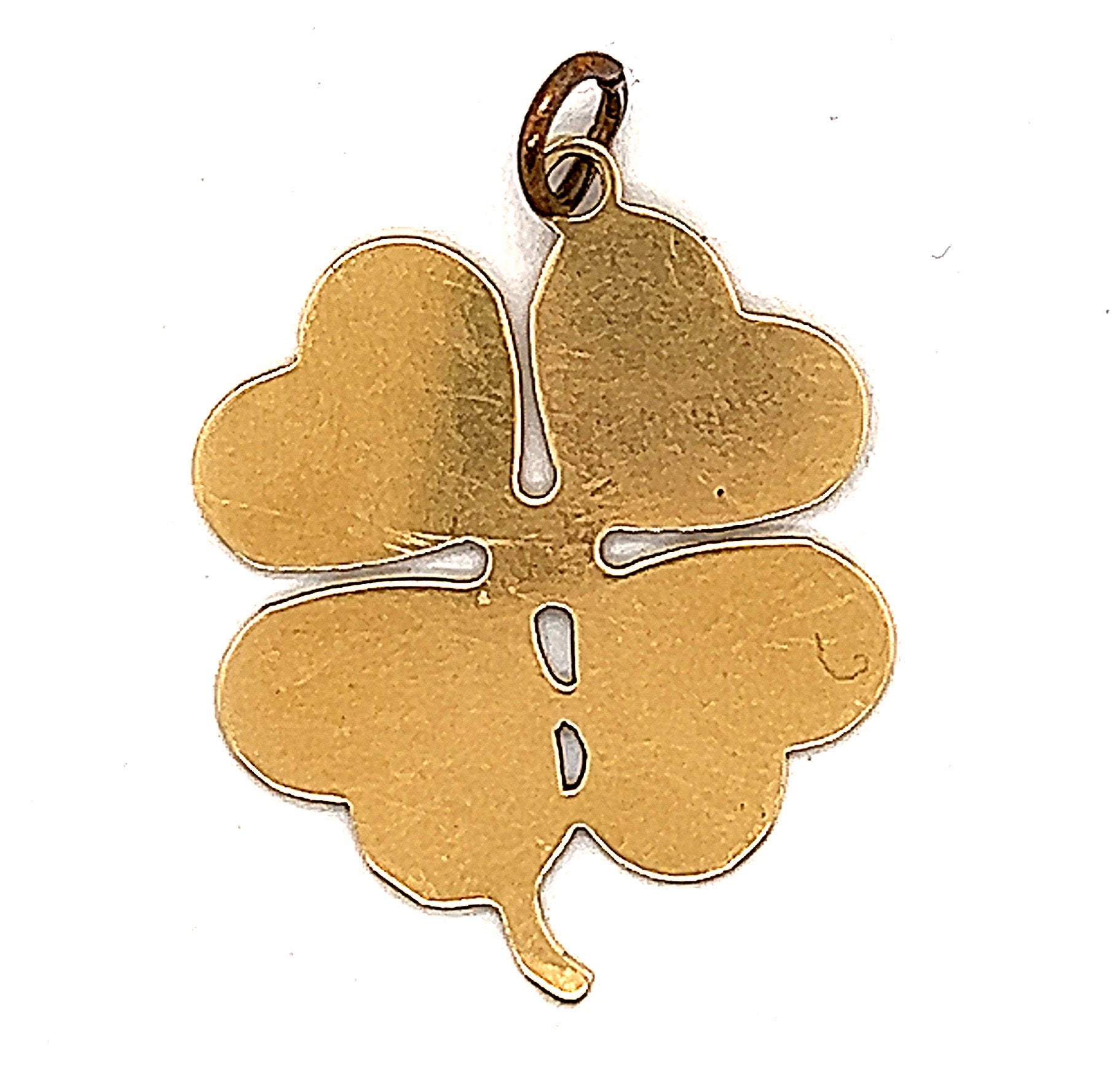 Vintage Clover 14k Gold Charm