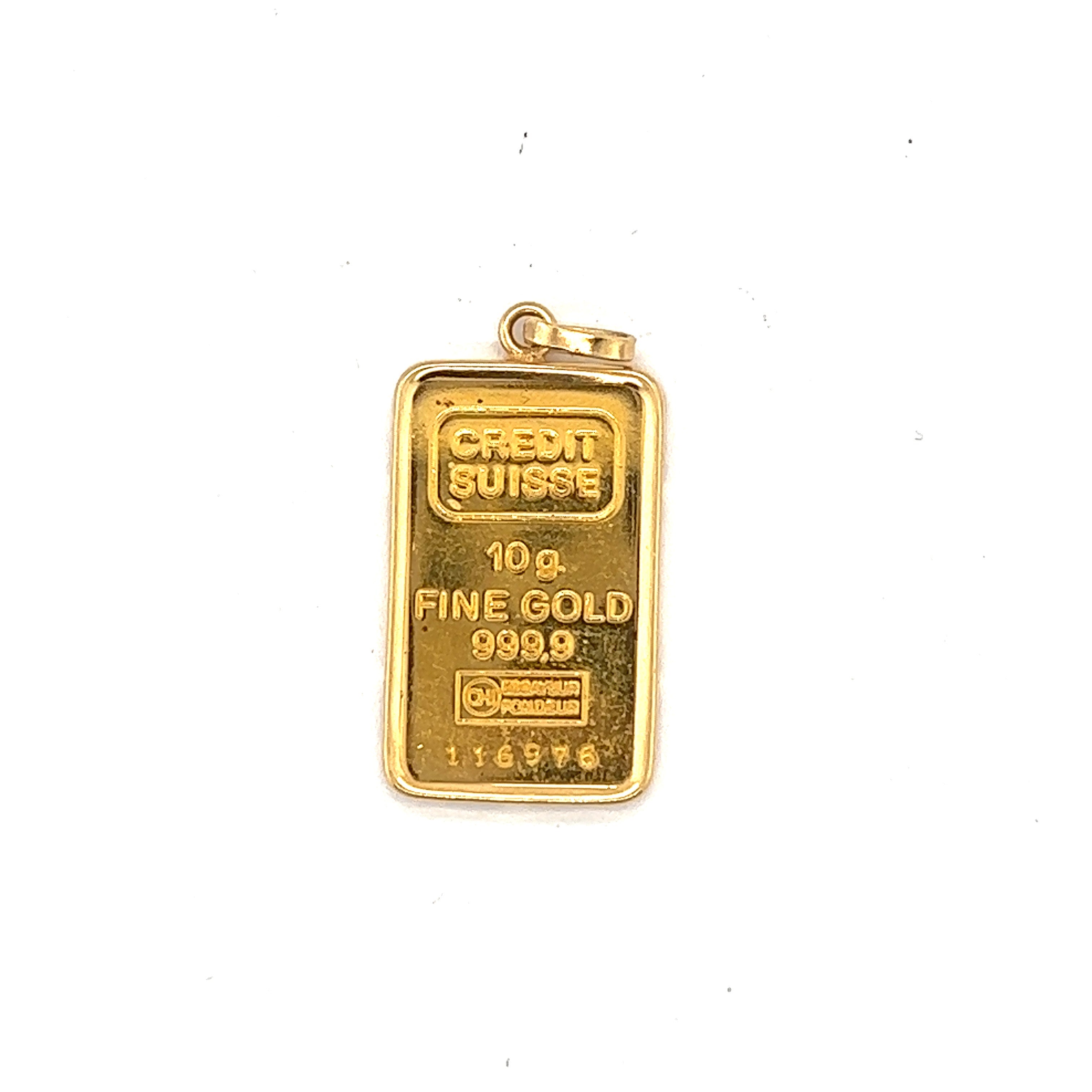 Vintage Bar 14k Gold Charm