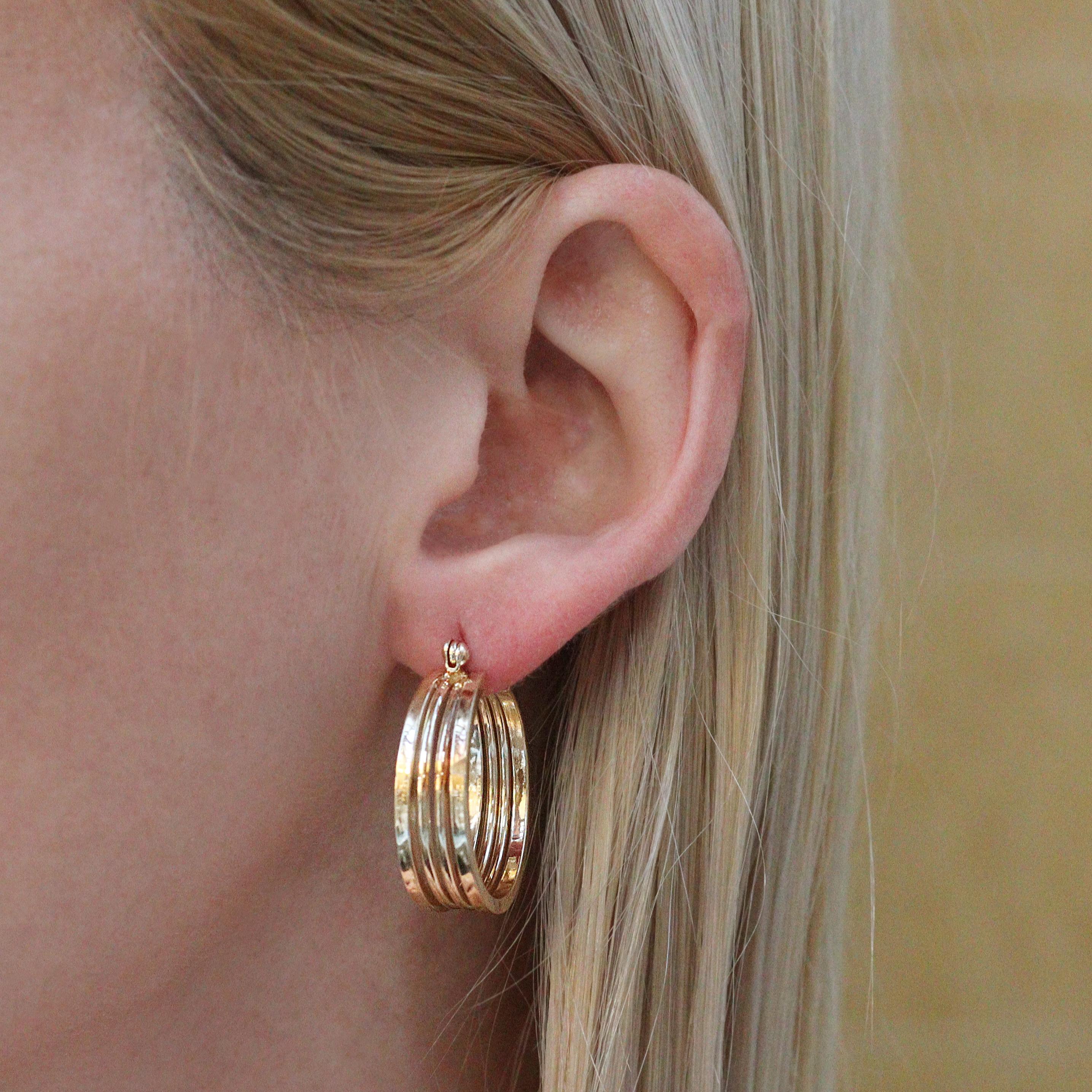 Vintage 14k Gold Hoop Earrings