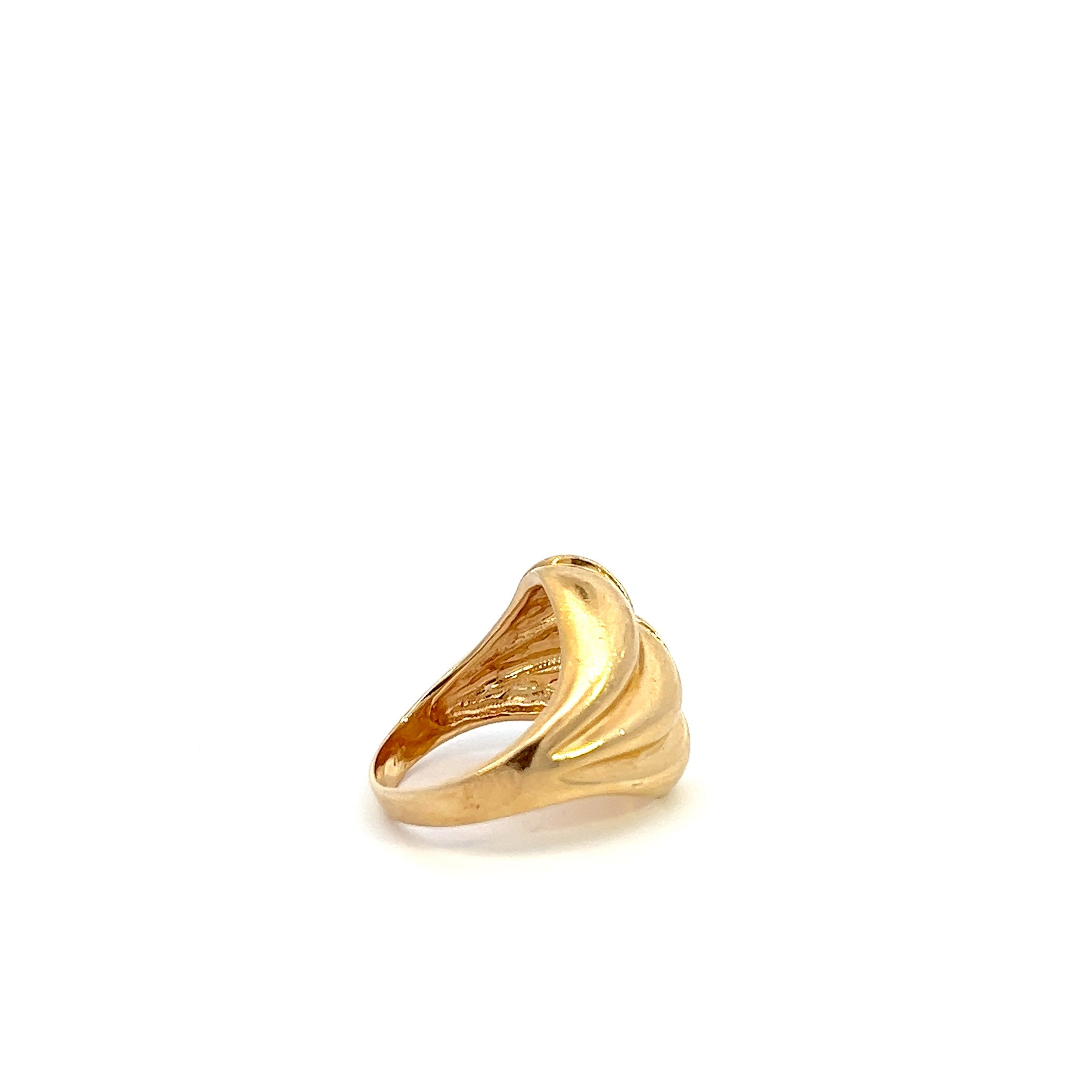 Vintage Swirl 14k Gold Ring