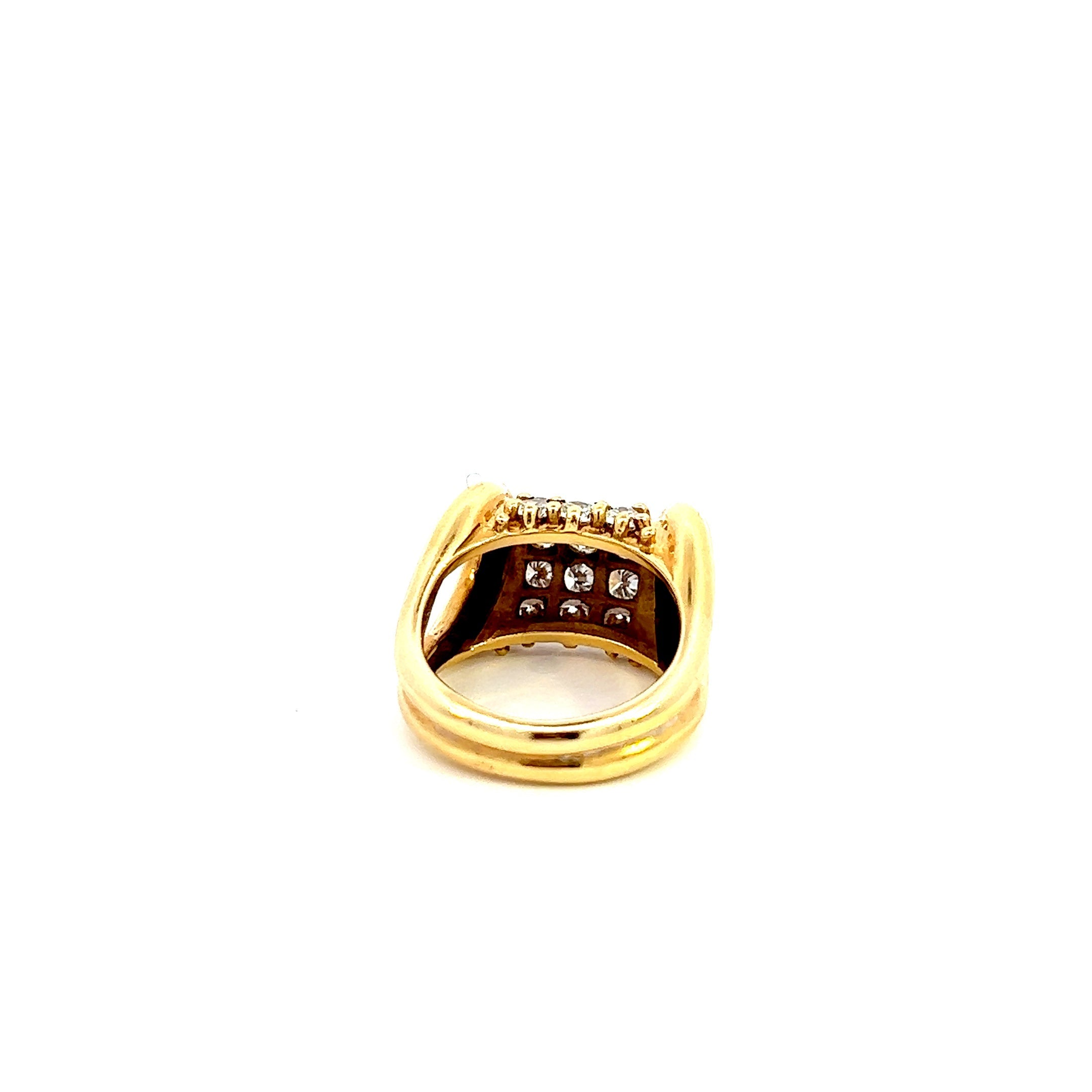 Vintage 2.25ct Diamond 18k Gold Ring