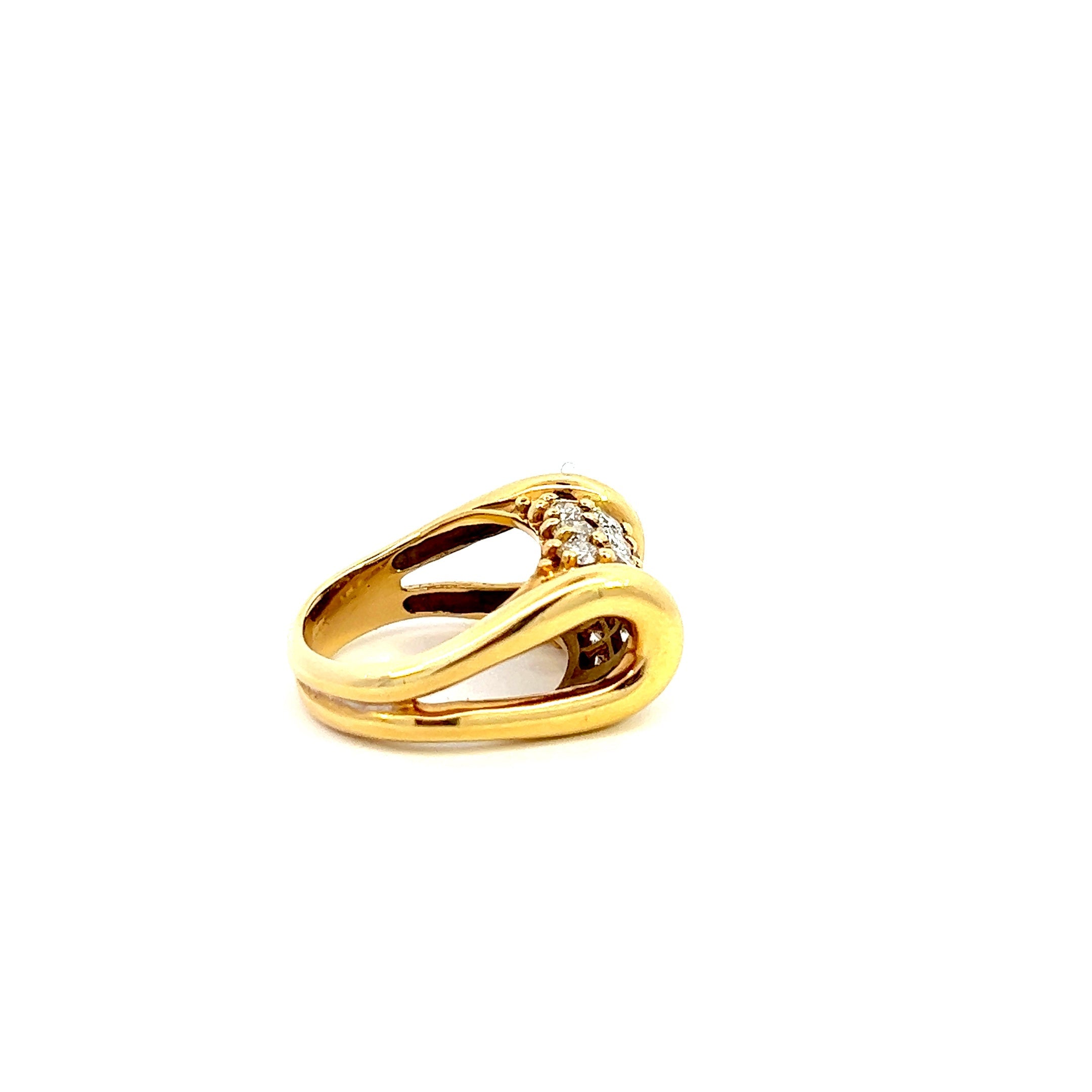 Vintage 2.25ct Diamond 18k Gold Ring